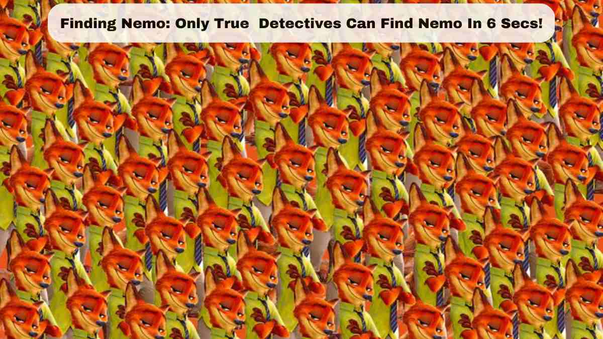 Finding Nemo: 99% Fail To Find Nemo In 6 Seconds In This Brain teaser. 
